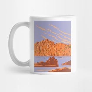 Watson Lake at Granite Dells in Prescott Arizona USA WPA Art Poster Mug